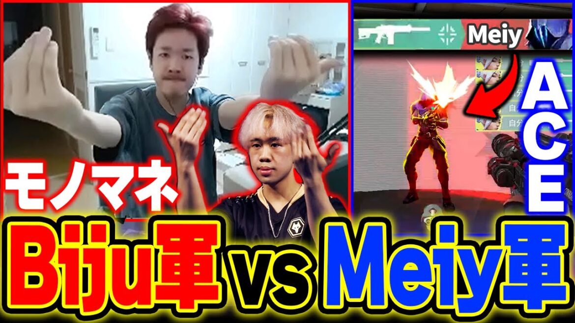 【Biju軍 vs Meiy軍】視聴者参加型カスタムで格付けACEとモノマネを披露するBiju 【ムラッシュゲーミング】 【Biju軍 vs Meiy軍】視聴者参加型カスタムで格付けACEとモノマネを披露するBiju 【ムラッシュゲーミング】