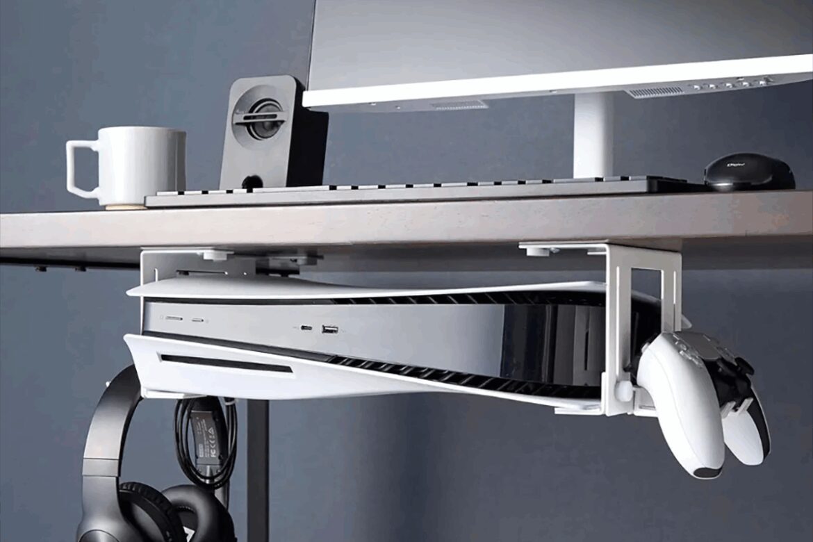 山崎実業、デスク下にゲーム機を収納できるラック - 家電 Watch