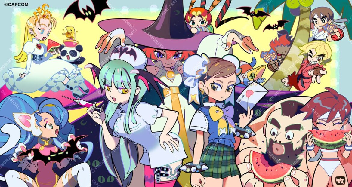 カプコン「カプコン ファイティング コレクション」発売3周年に合わせ「ジークアクス」キャラデザの竹氏が描いたイラストを公開 - GAME Watch