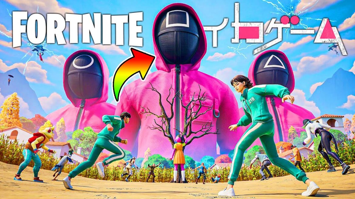 世界中で大流行した『イカゲーム』に運営のフリして参加してみた🦑【フォートナイト】