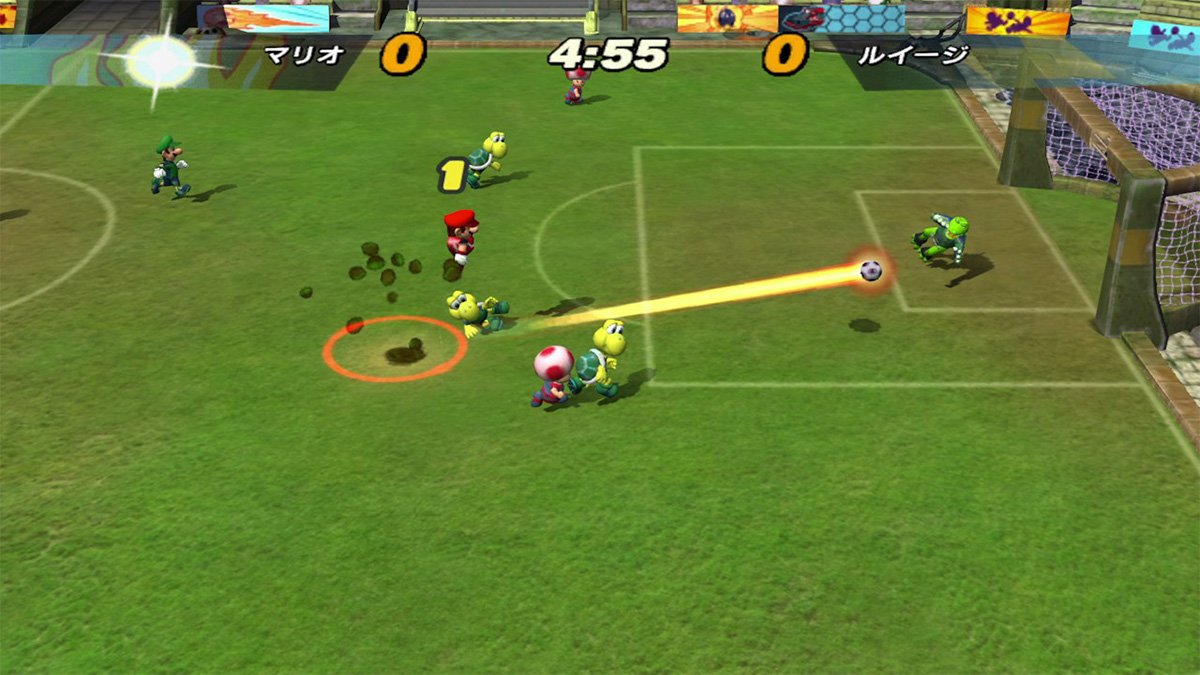 マリオシリーズならではの簡単操作で、派手なアクションを楽しめる