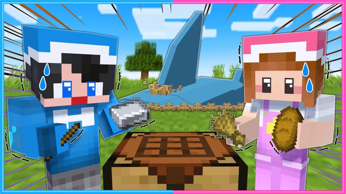 地中にサメが泳いでいる世界でサバイバル🦈😓【 マイクラ / Minecraft 】 地中にサメが泳いでいる世界でサバイバル🦈😓【 マイクラ / Minecraft 】