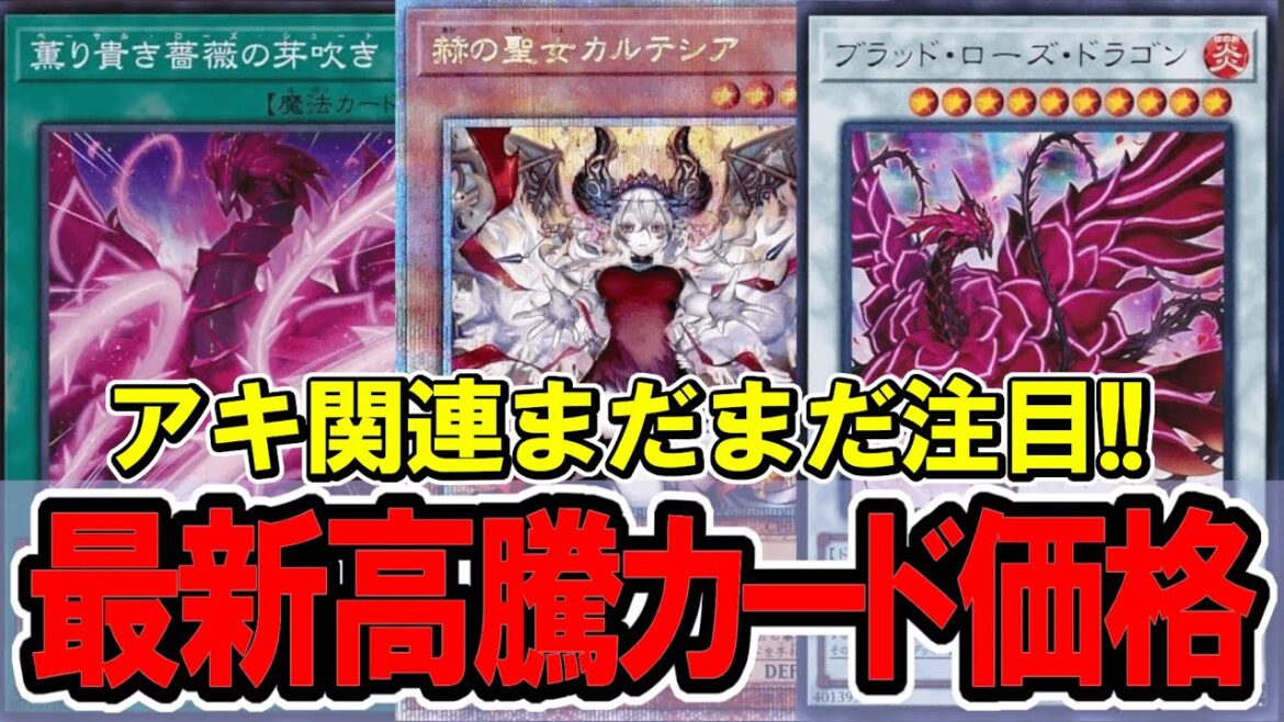 【遊戯王】ローズドラゴン関連まだまだ注目！最新高騰カード価格情報！ローズドラゴン/HERO/白の物語