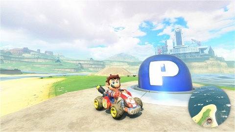 大陸のあちこちにPスイッチが隠されている。踏むとミッションがスタートする