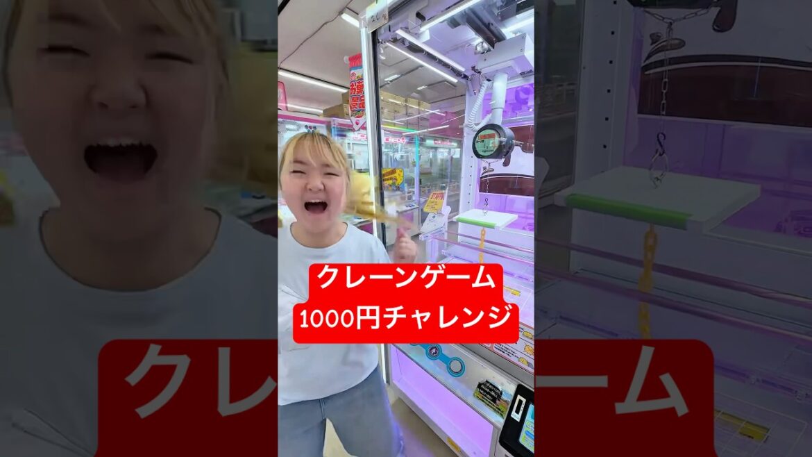 クレーンゲーム1000円チャレンジ
