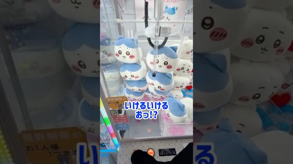 クレーンゲームをしていたら奇跡が起こりましたwwww #shorts  #クレーンゲーム #ufoキャッチャー#ゲーセン #ゲームセンター  #arcade #clawmachine