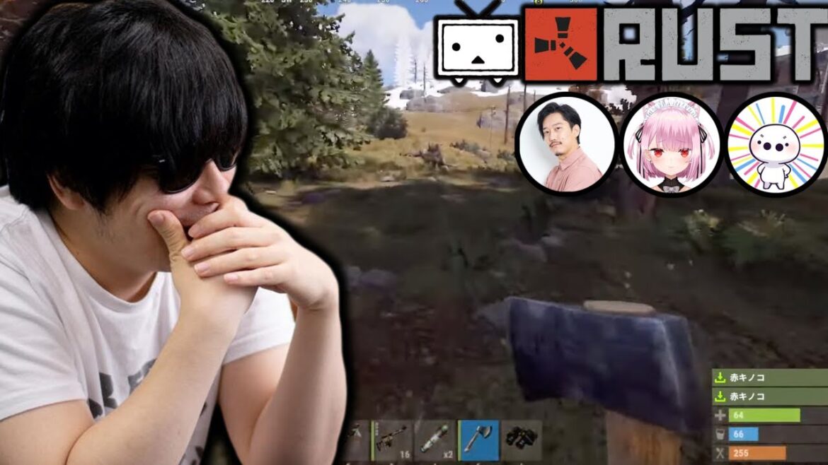 ガチで全員〇す漢のニコニコ老人RUST  もこう視点【RUST】布団ちゃん、たいじ、みけねこ