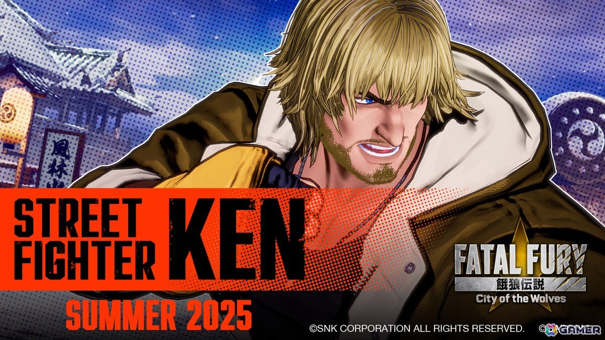 格闘ゲーム大会「Evo 2025」にSNKブースが出展!「餓狼伝説 City of the Wolves」のDLCキャラ「ケン」の先行試遊もの画像