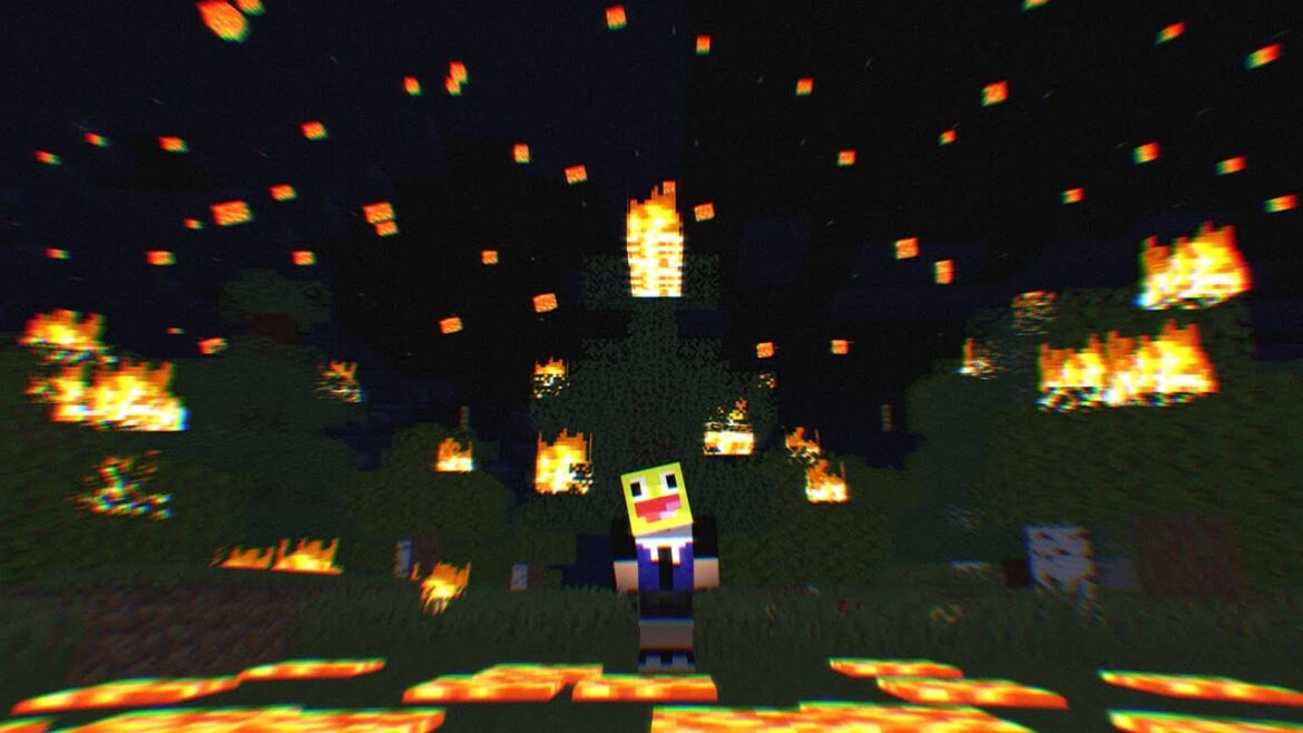 無限に溶岩の雨が降る絶望的な世界で５０人でサバイバルやってみた - マインクラフト【KUN】