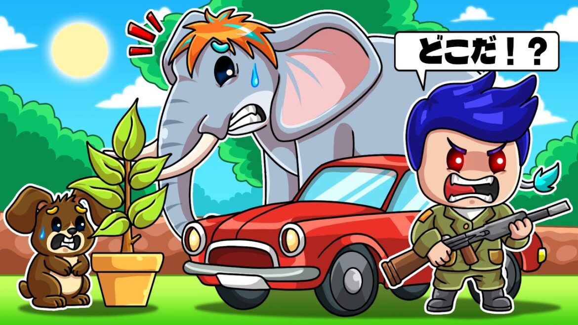 動物ハンターから隠れて逃げきろうとした結果...！？【 ロブロックス Roblox 】