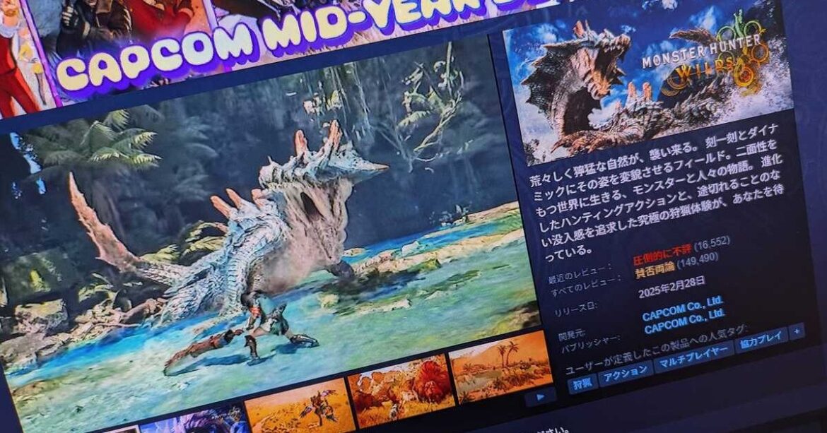 「モンハンワイルズ」が修正パッチ配信 タイトルアプデの翌日に SNSでは「PCがクラッシュした」の声 - ITmedia