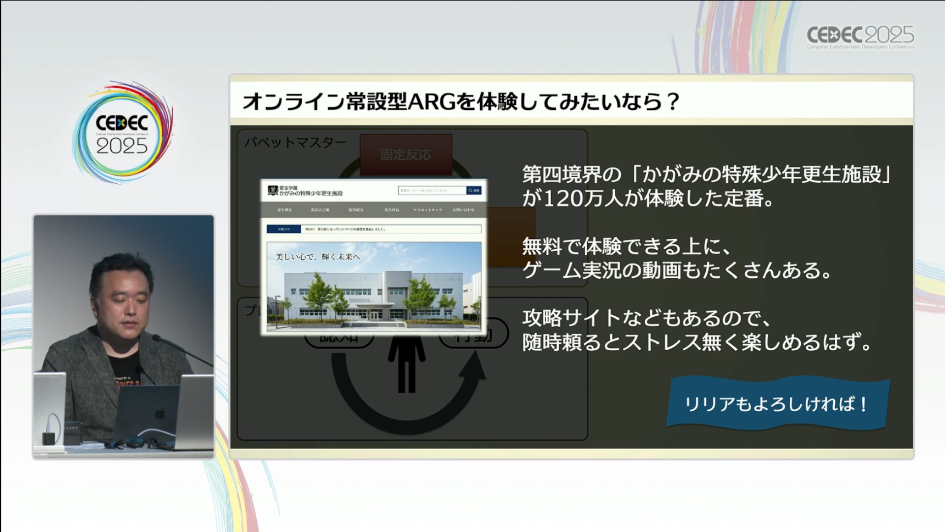 日常を侵食するゲーム「ARG」ってどうやって作るの?人と日常空間の間にフィクションを割り込ませる表現技法【CEDEC2025】_016