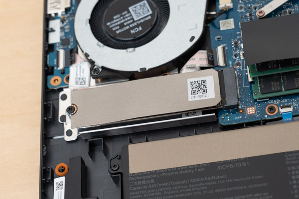 Gaming V16 V3607VMのSSDの写真