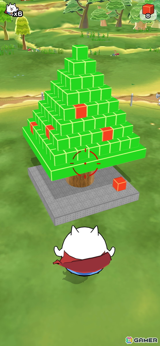 「それいけ！スーパーにゃん」がApple Arcadeにて配信！「にゃんこ大戦争」に登場するスーパーにゃんの活躍を描く3Dパズルアクションゲームの画像