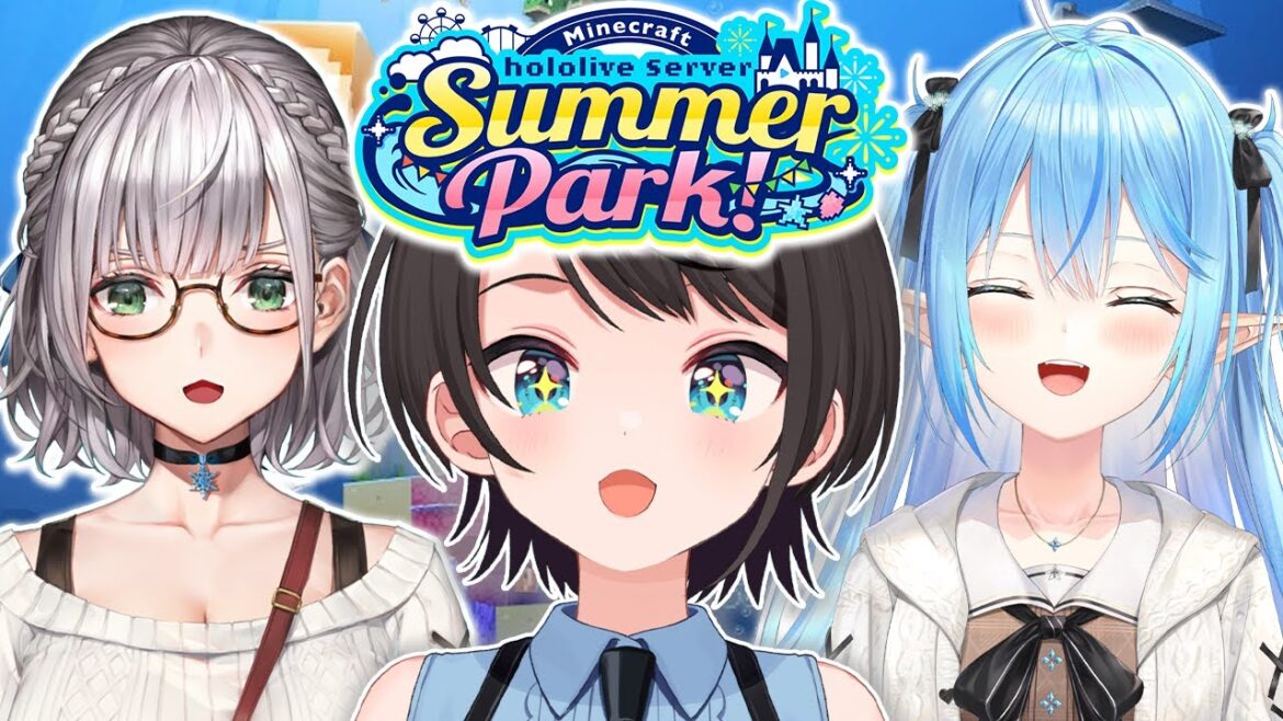 【#ホロ鯖サマーパーク】BIG3で尻相撲会場建設しゅばあああああああああああああああああああ！！！：MINECRAFT【ホロライブ/大空スバル】