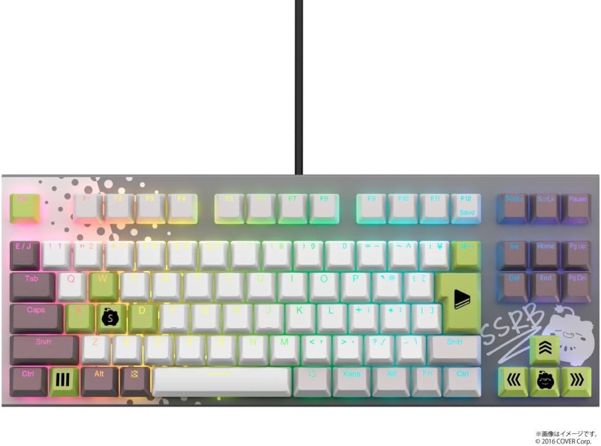 【Amazonスマイルセール】ホロライブ・獅白ぼたんさんとコラボしたゲーミングキーボード「REALFORCE GX1」がお買い得！【2025.8】 - GAME Watch