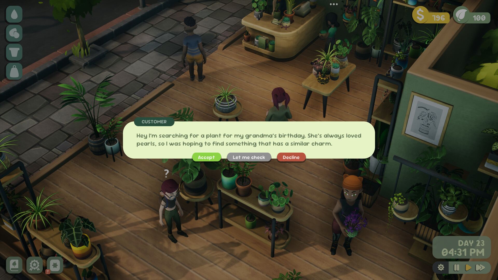 植物を育て販売する園芸ショップ経営ゲーム『Leafy Corner』が発表。緑に包まれた癒しの空間でショップ経営_004