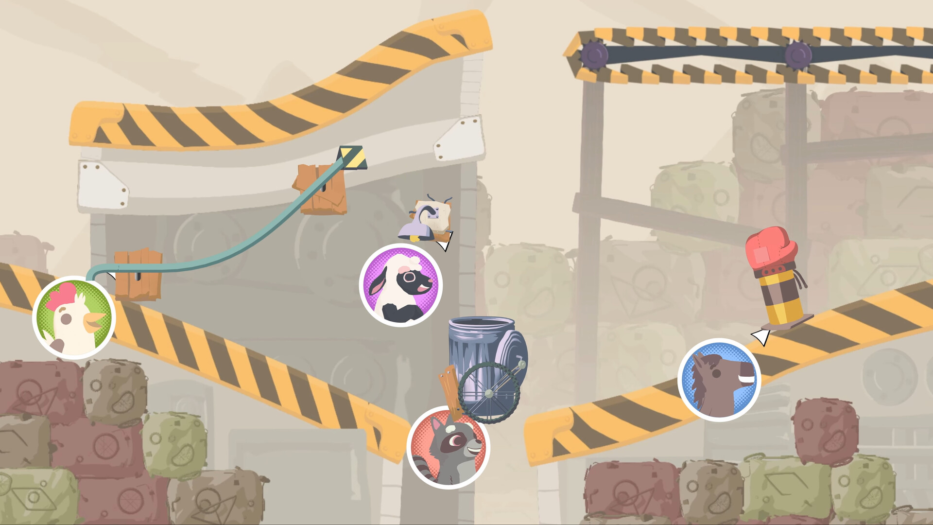 『Ultimate Sheep Raccoon』の“8人プレイ対応”体験版が8月15日から配信。『アルチキ』開発元の新作_002