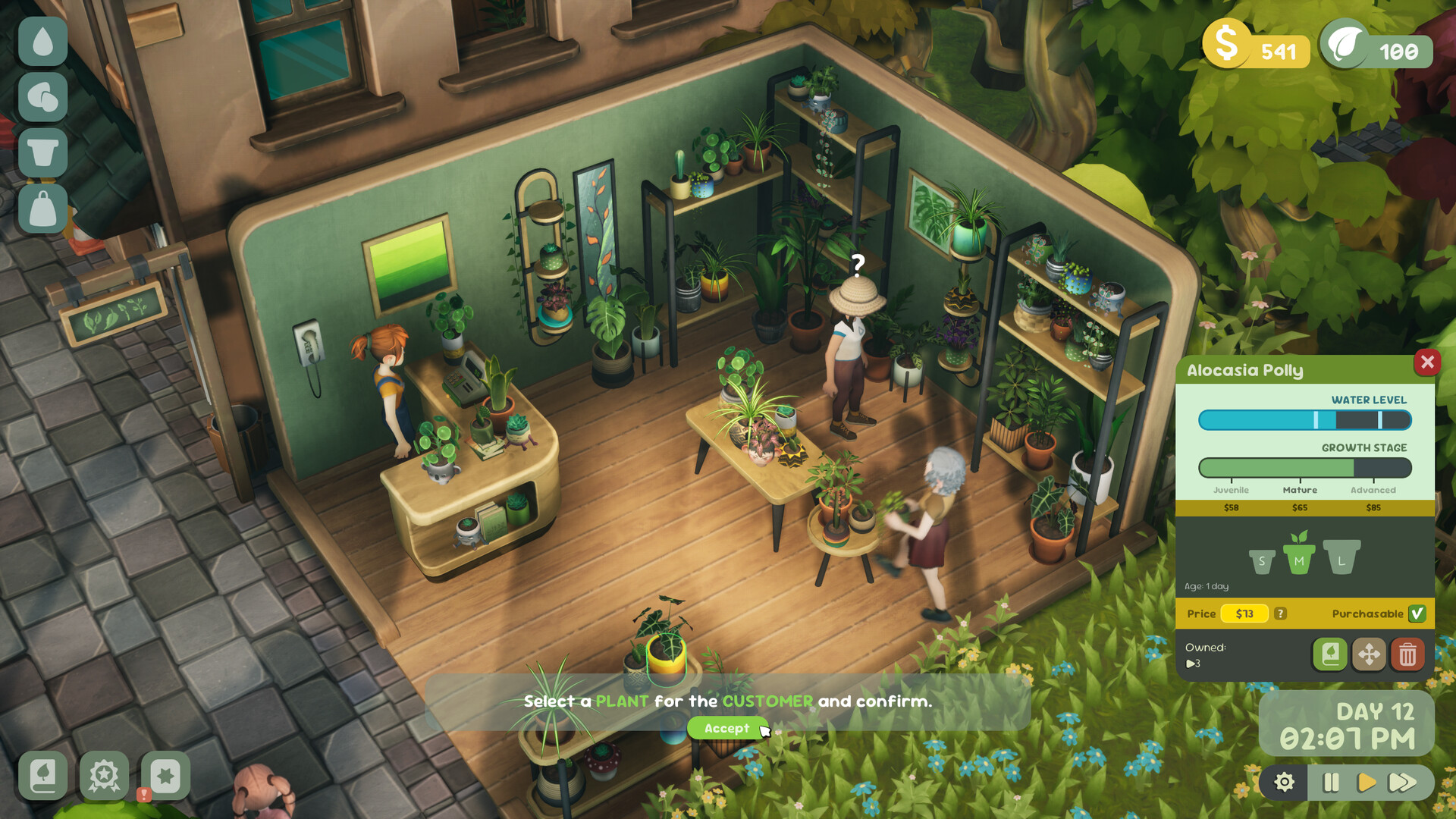植物を育て販売する園芸ショップ経営ゲーム『Leafy Corner』が発表。緑に包まれた癒しの空間でショップ経営_005