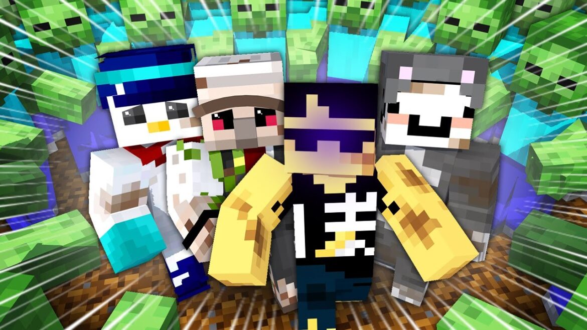 エグすぎる数のゾンビに襲われてます【マイクラ】 エグすぎる数のゾンビに襲われてます【マイクラ】