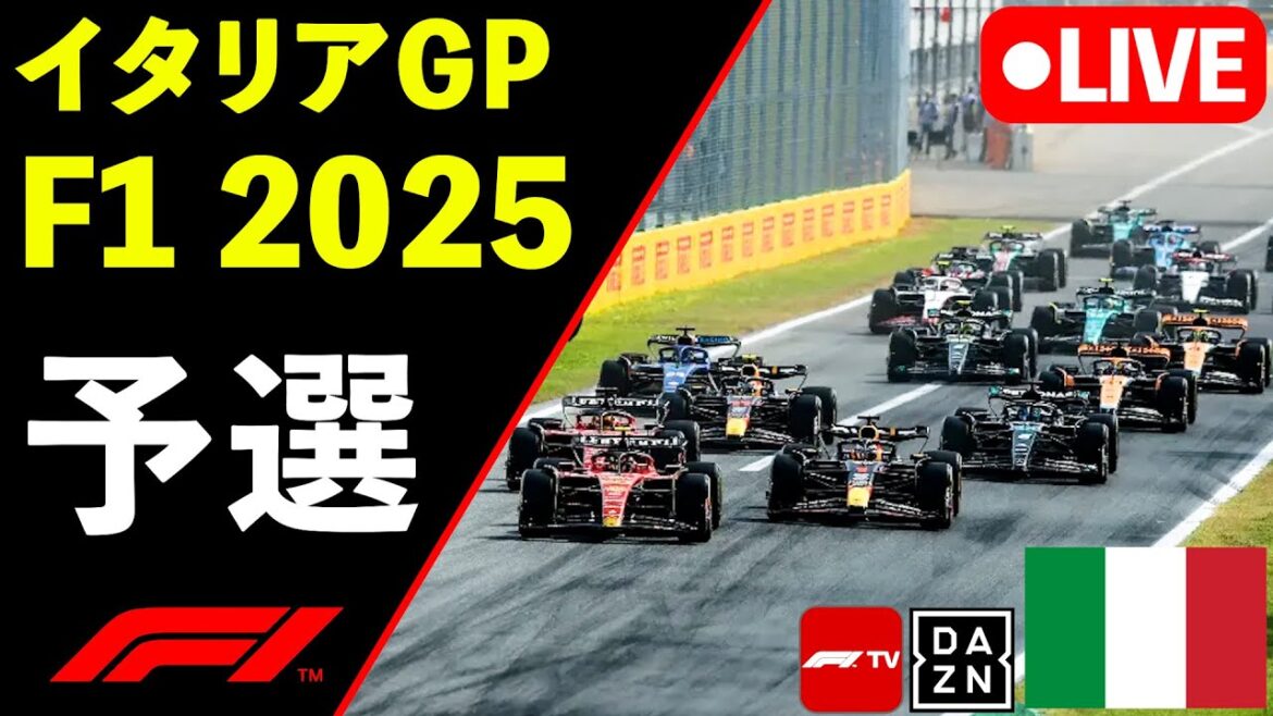 🔴F1 LIVE イタリアGP 予選 Qualify 実況解説ライブ【Live Timing】【生放送】F1 2025