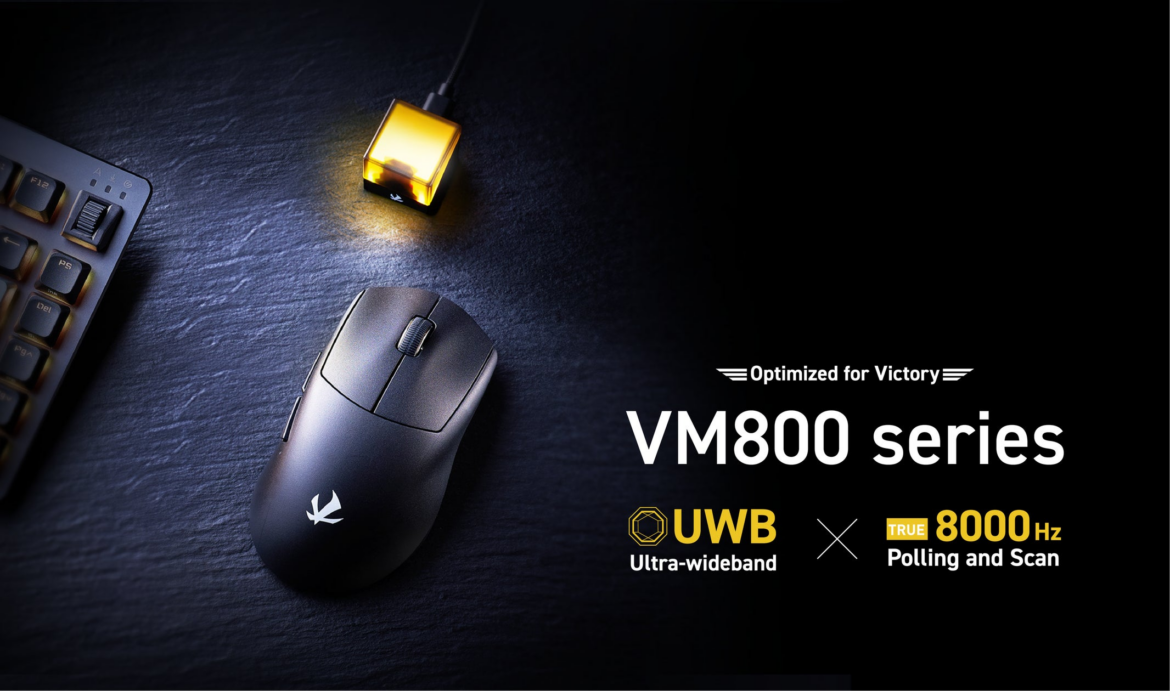 ELECOM GAMING史上、最高の反応速度を誇るマウスが誕生！世界初※「Ultra-Wideband」と高速通信（True 8K）を搭載したワイヤレスゲーミングマウス「VM800シリーズ」を新発売 | エレコム株式会社のプレスリリース