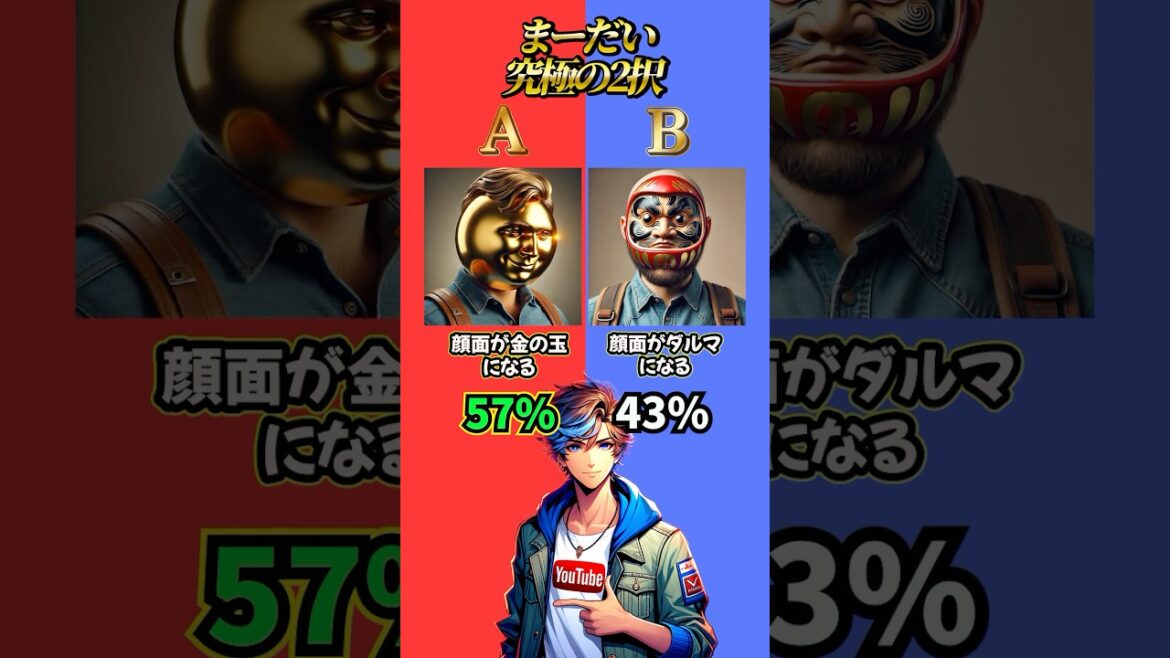 【究極の2択】あなたはどっちを選びますか？？ #究極の2択 #究極の選択 #2択ゲーム #ミニゲーム #クイズ #ゲーム
