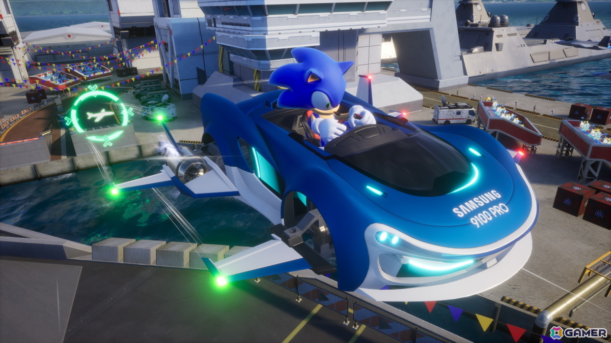 「ソニックレーシング クロスワールド」16の実在企業・ブランドとコラボ！ゲーム内でマシンをカスタマイズできるコラボステッカーもの画像