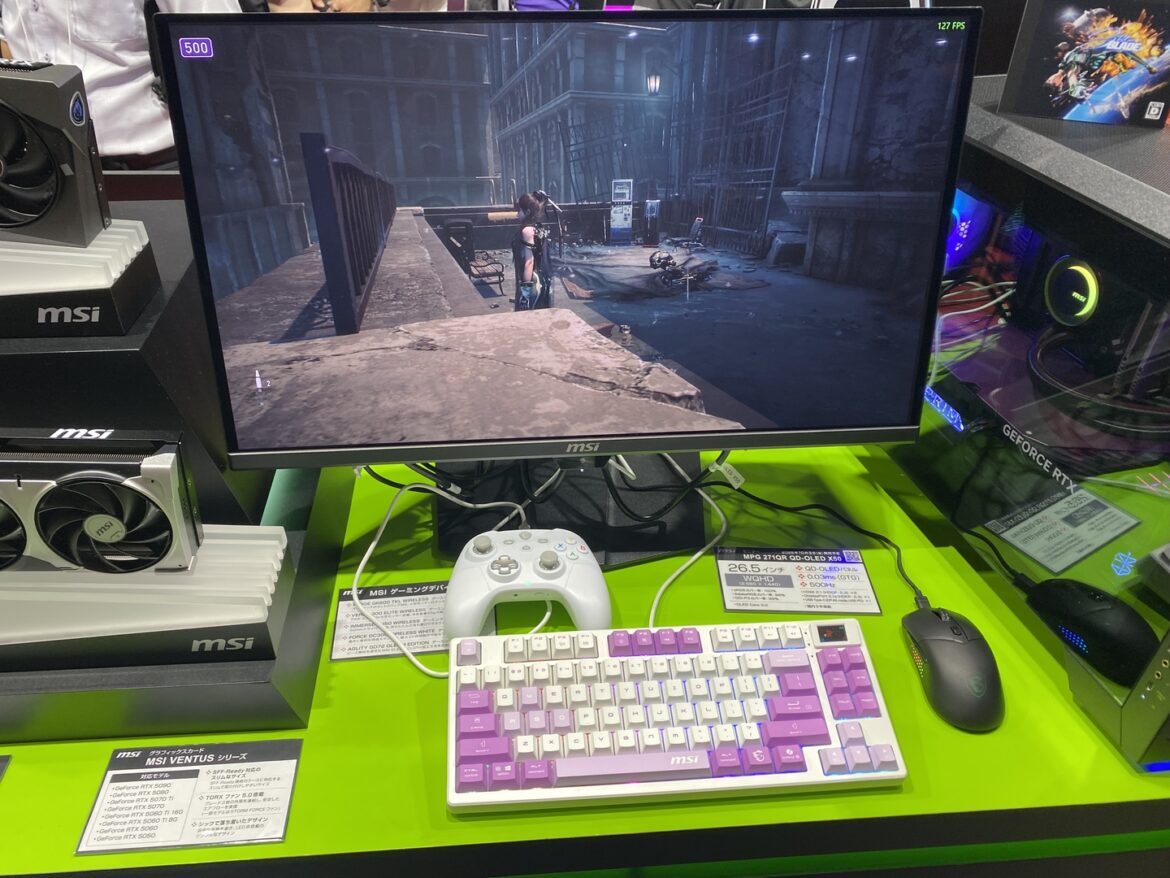 MSI、人感センサー付モニター展示中! 浮世絵ノートPCや近日発売「プロジェクトゼロ」シリーズ新製品も【TGS2025】 – GAME Watch MSI、人感センサー付モニター展示中! 浮世絵ノートPCや近日発売「プロジェクトゼロ」シリーズ新製品も【TGS2025】 - GAME Watch