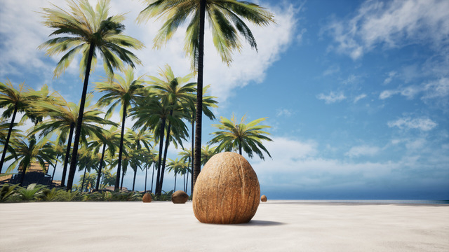 虚無ココナッツシムにまさかの続編『Coconut Simulator 2』Steamストアページ公開―砂浜に転がるココナッツになりきろう
