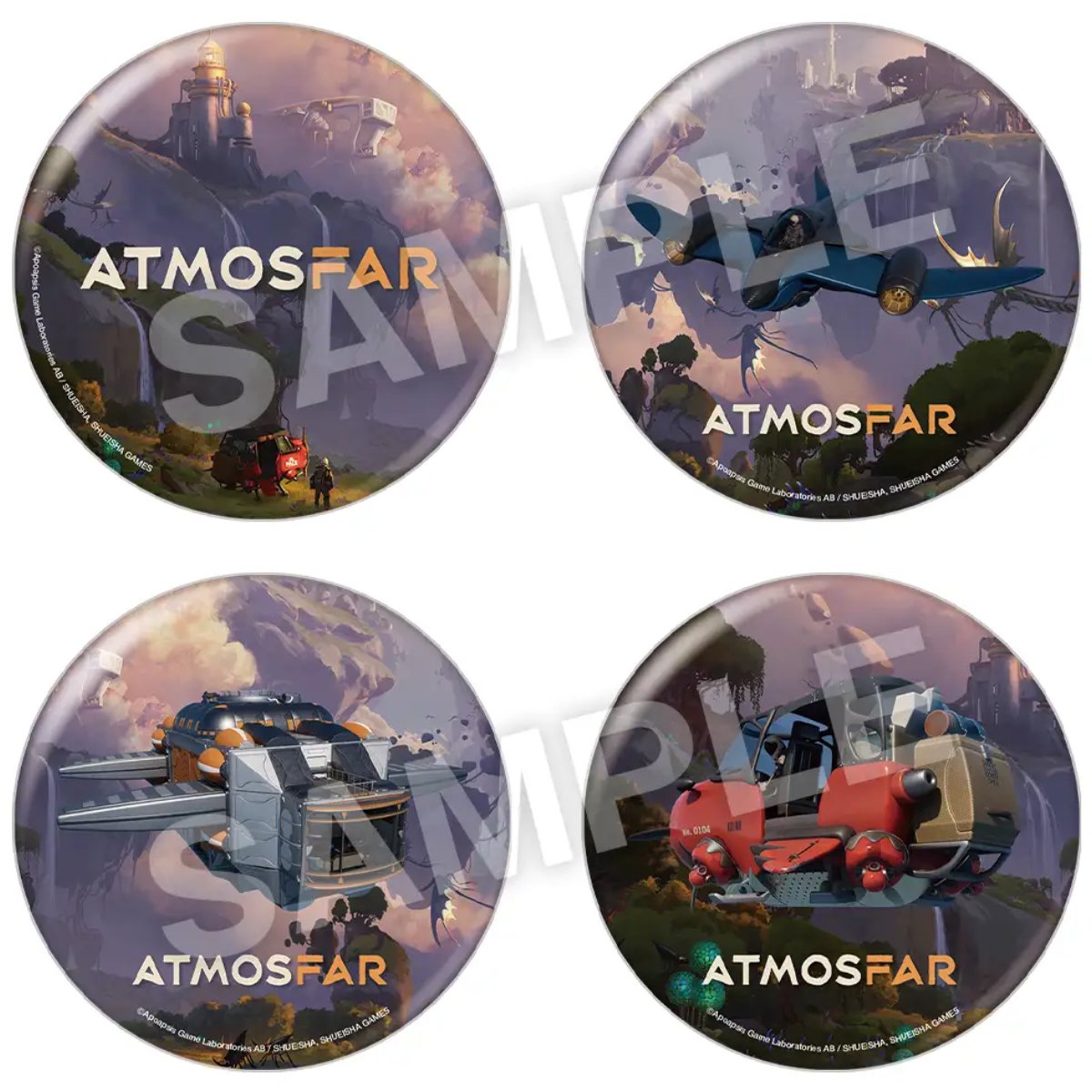 「ATMOSFAR」特製缶バッジマグネット