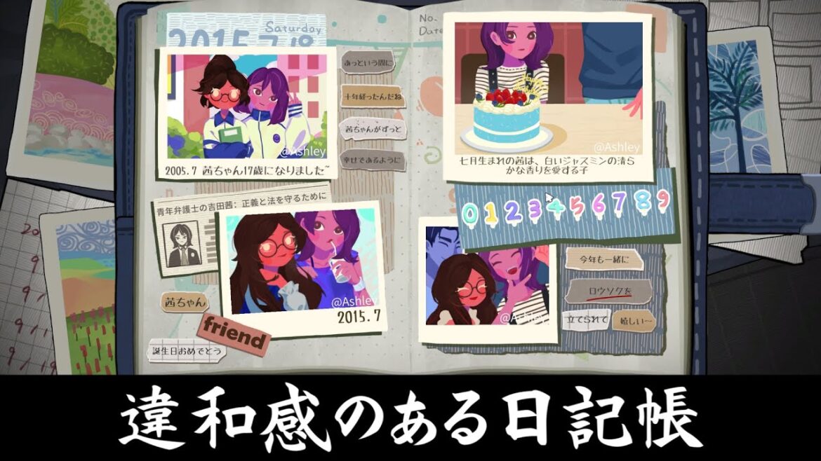 日記帳に残された手がかりを元に事件の真相を突き止めるゲーム【彼女の日記】1冊目 日記帳に残された手がかりを元に事件の真相を突き止めるゲーム【彼女の日記】1冊目