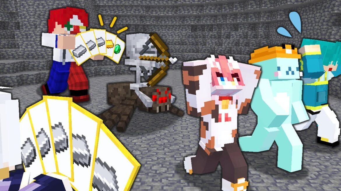 新ゲーム『鉱石ポーカー』最強の役を揃えて相手を妨害しろ!【マイクラ・マインクラフト】 新ゲーム『鉱石ポーカー』最強の役を揃えて相手を妨害しろ!【マイクラ・マインクラフト】