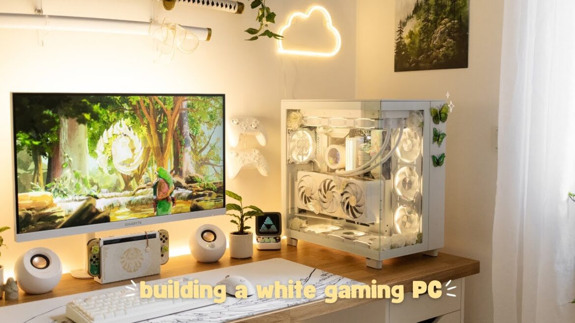 building my dream white gaming PC ☁️ rtx 5070 ti, ryzen 7 9800x3d, nzxt h9 flow + decorating my pc building my dream white gaming PC ☁️ rtx 5070 ti, ryzen 7 9800x3d, nzxt h9 flow + decorating my pc