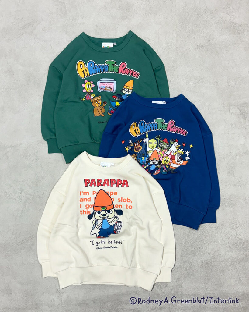 「パラッパラッパー」キッズ用トレーナーがMERKEY'Sにて販売中 - GAME Watch