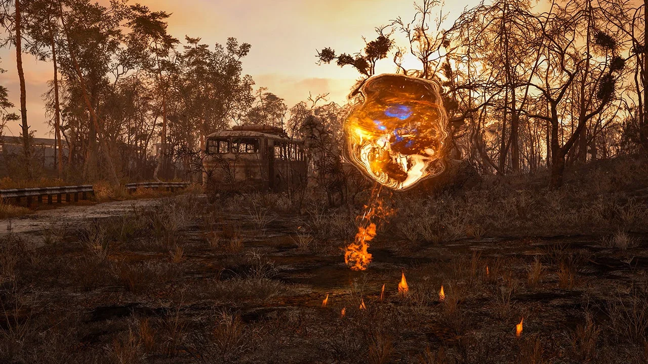 炎を噴き出しながら浮遊する新たなアノマリーのゲーム画面