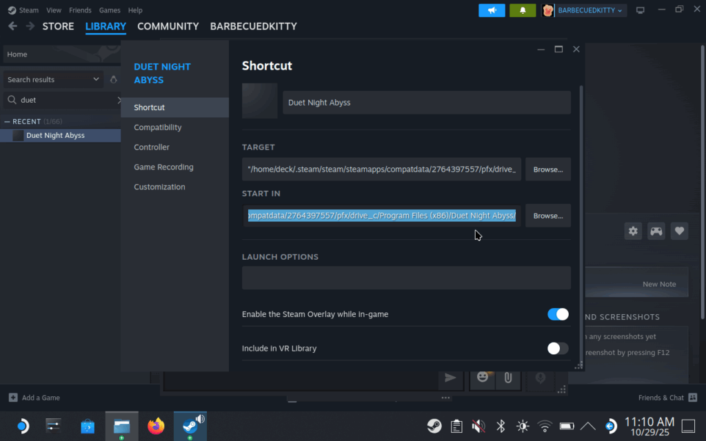 How To Install And Play Duet Night Abyss On Steam Deck 11 PasteEMLauncherFolderLocation
