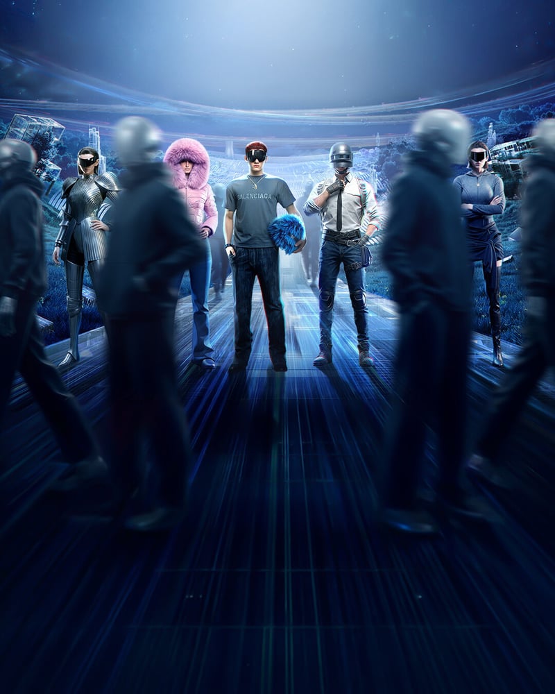 PUBG向けバレンシアガのシルエット