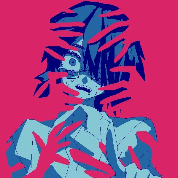 ホラー脱出ゲーム『トガネヨビ』の恐怖を表現したイラスト