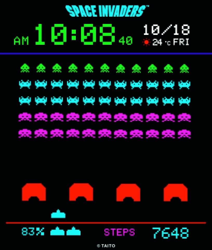 GARRACK（ギャラック）『SPACE INVADERS』 WATCH Face