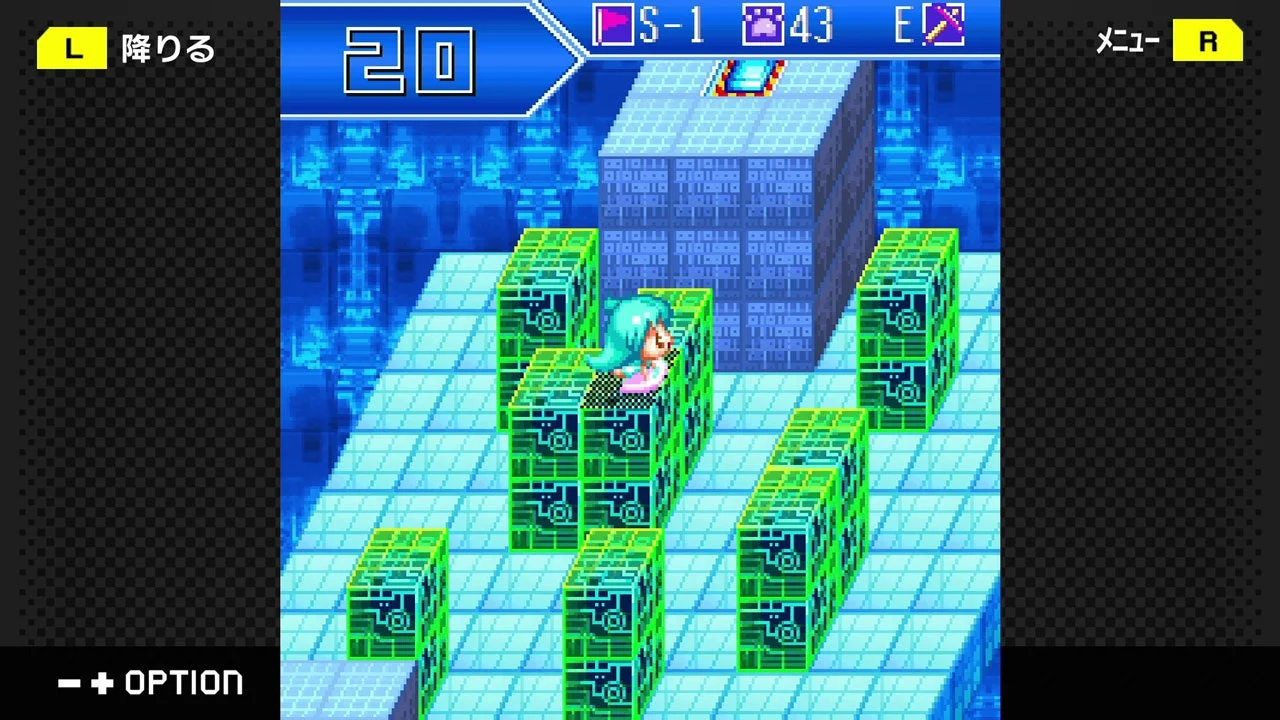 『フラッシュモーター・カレン』のパズルゲームプレイ画面