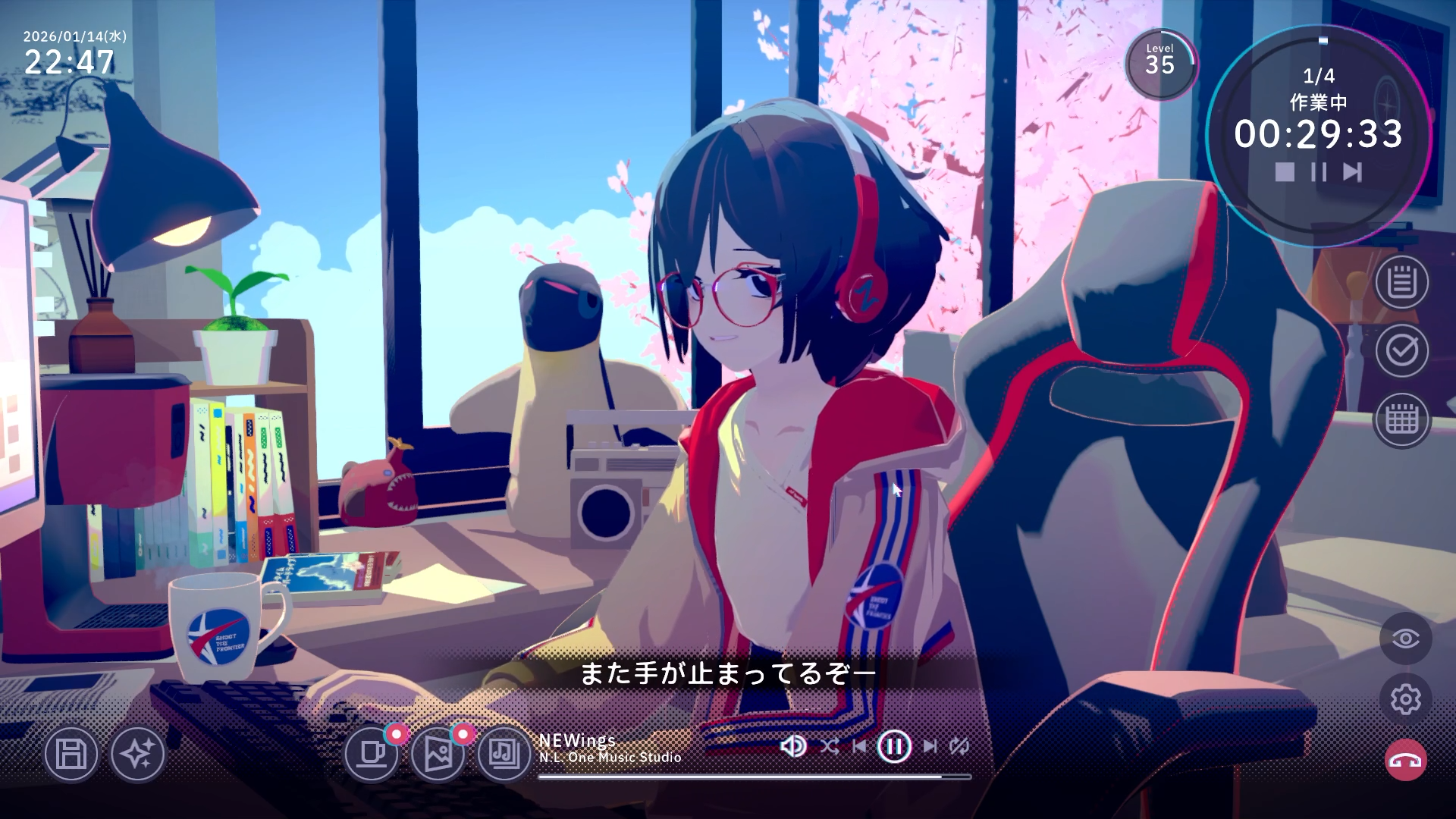 かわいい女の子と“作業通話”できるゲーム『Chill with You : Lo-Fi Story』、捗るけど心かき乱される！_020