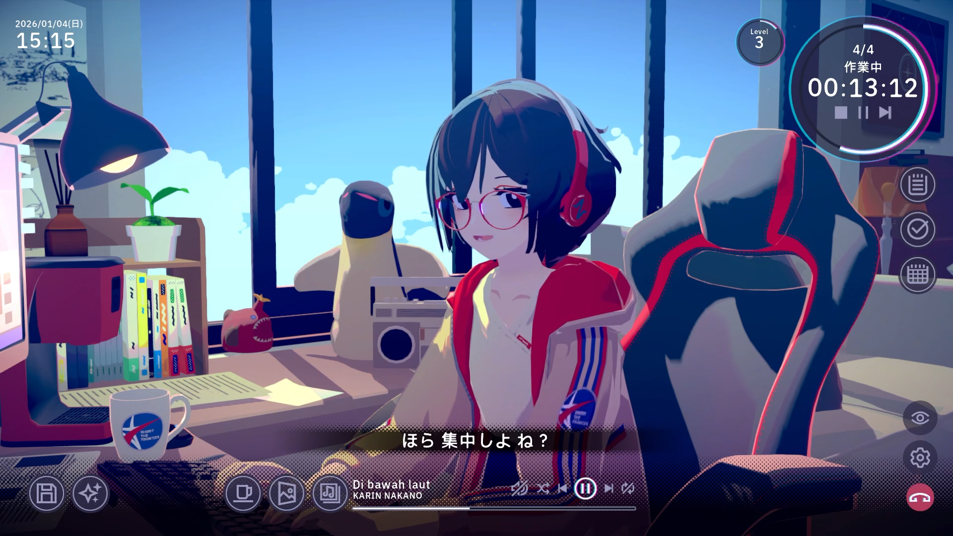 かわいい女の子と“作業通話”できるゲーム『Chill with You : Lo-Fi Story』、捗るけど心かき乱される！_019