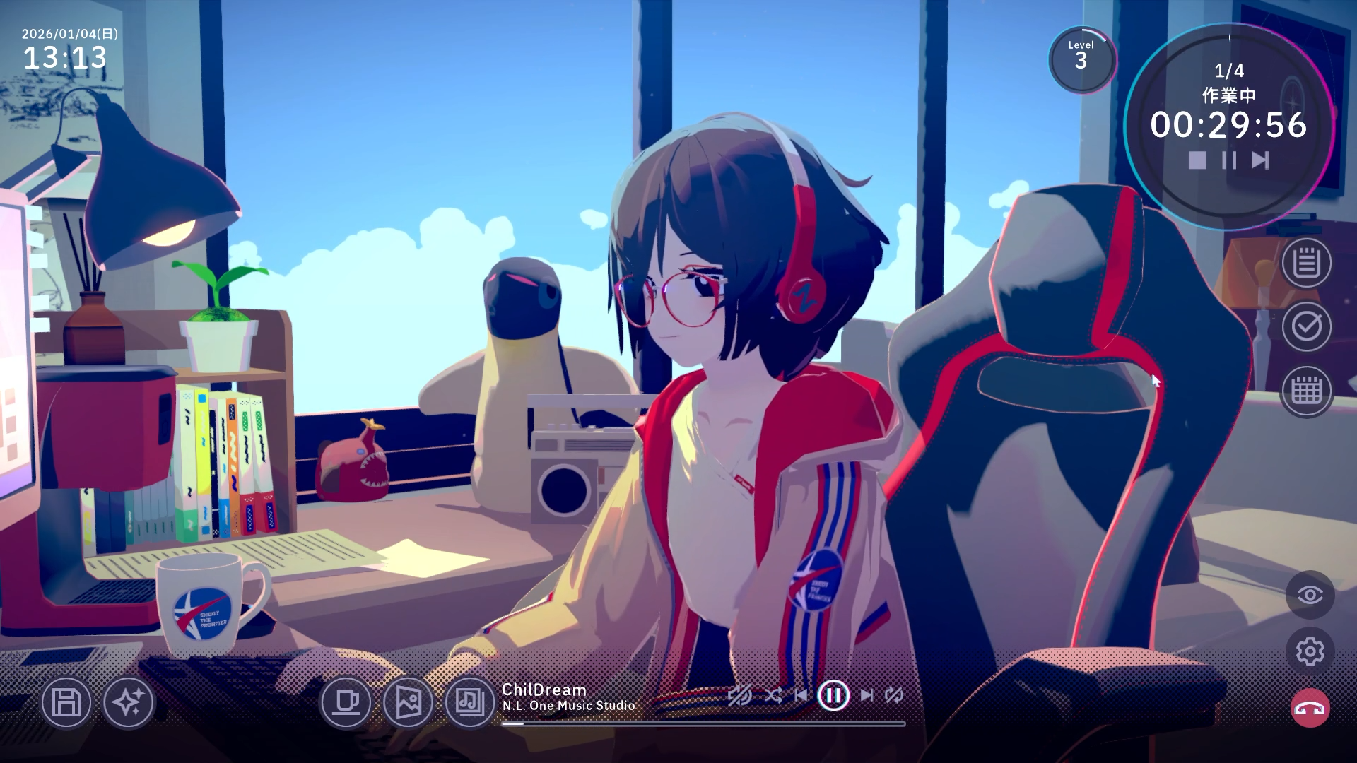 かわいい女の子と“作業通話”できるゲーム『Chill with You : Lo-Fi Story』、捗るけど心かき乱される！_001