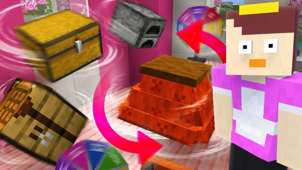 おかんの家の家具が全部回転しだすドッキリ!【まいくら / マインクラフト】 おかんの家の家具が全部回転しだすドッキリ!【まいくら / マインクラフト】