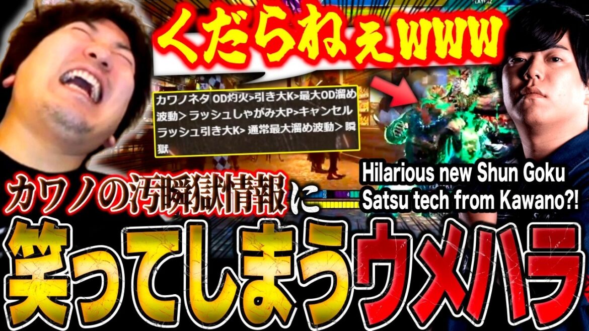Daigo loses his mind over Kawano’s dirty Shun Goku Satsu tech【Daigo Umehara】 Daigo loses his mind over Kawano's dirty Shun Goku Satsu tech【Daigo Umehara】