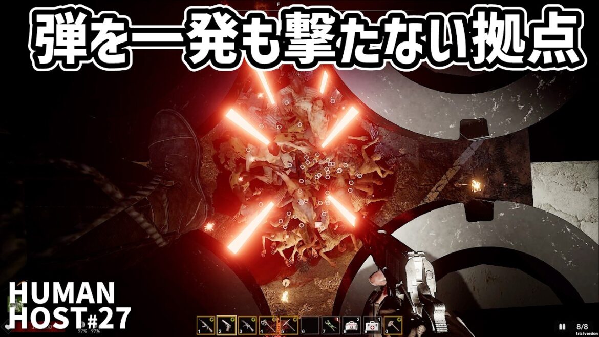 【全部破壊できるゾンビゲー】ついに完封！弾を使わず夜を過ごす！ #27  #humanhost　#7dtd