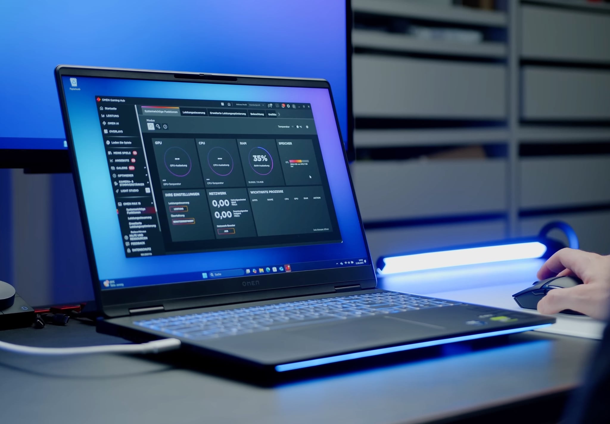 HP Omen Max 16ゲーミングノートパソコンは、RTX 5080を搭載しています。