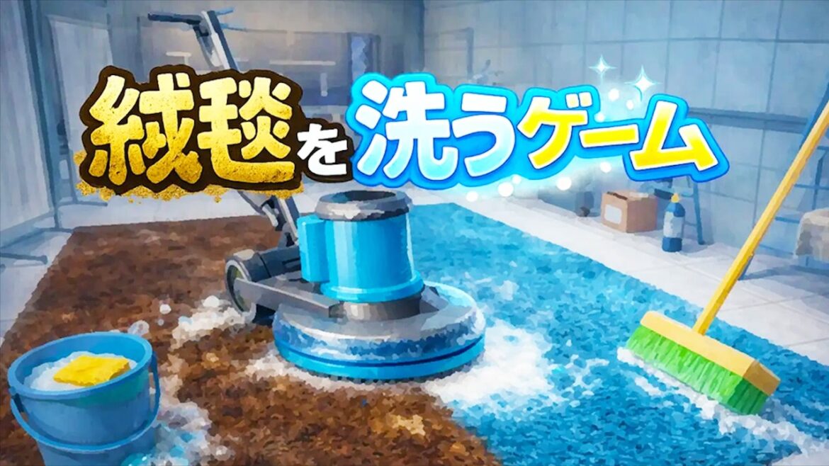 【絨毯を洗うゲーム】遂に本日発売した絨毯を掃除して無限に稼ぐのが面白すぎるインクリメンタルゲーム 【絨毯を洗うゲーム】遂に本日発売した絨毯を掃除して無限に稼ぐのが面白すぎるインクリメンタルゲーム