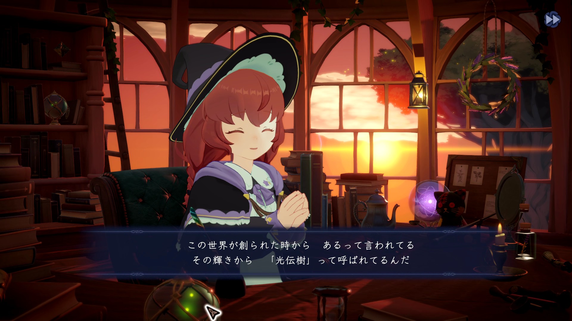 魔法使い見習いの少女と作業するゲーム『Memory of Memorie : A Chill Story』が発売開始_005